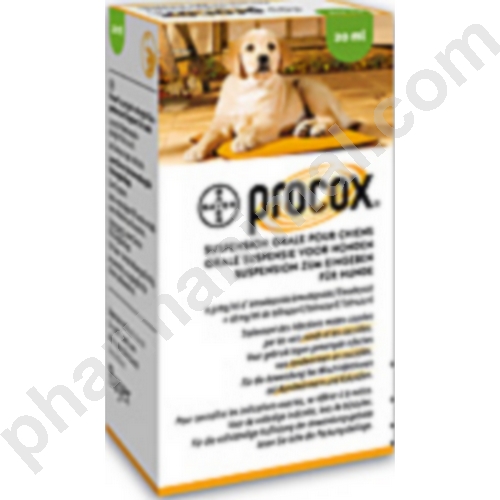 PROCOX CHIEN    fl/20 ml  susp buv (ordonnance obligatoire)